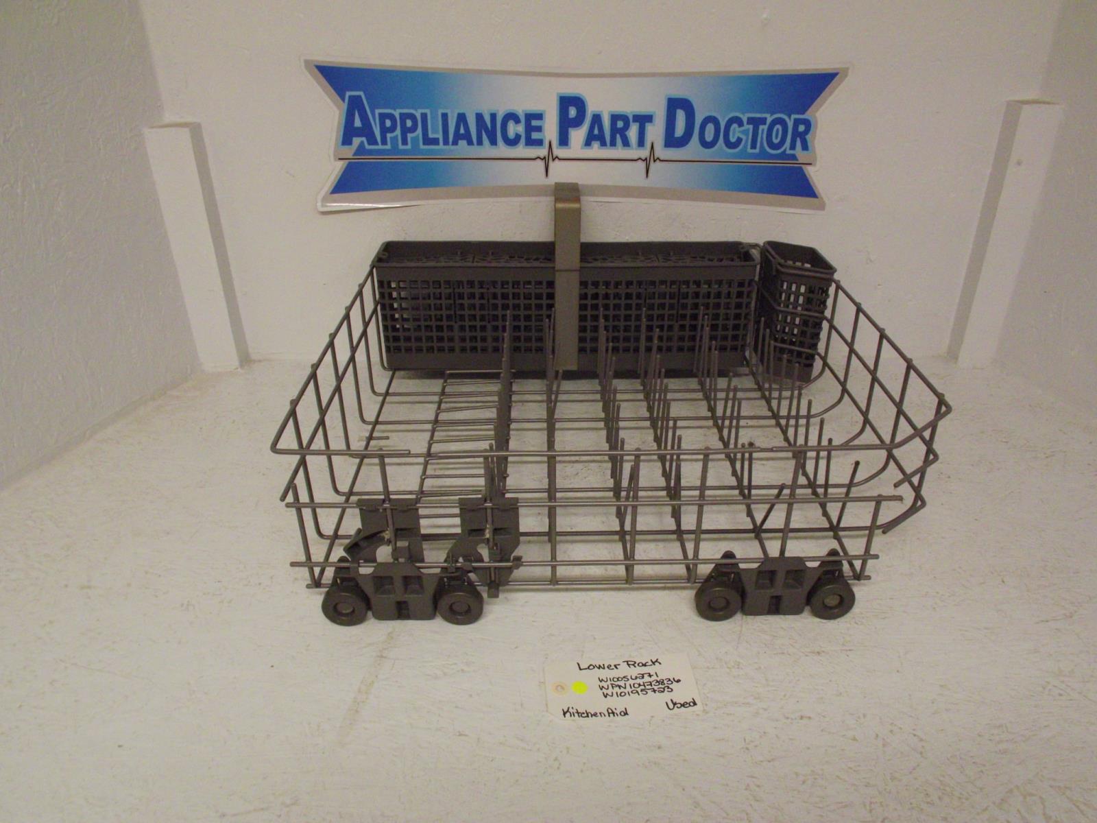 KitchenAid Dishwasher W10056271 WPW10473836 W10195723 Lower Rack Used KitchenAid Dishwasher W10056271 WPW10473836 W10195723 Lower Rack Used